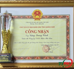 Công nhận đã có nhiều đóng góp cho quê hương tỉnh Quảng Nam