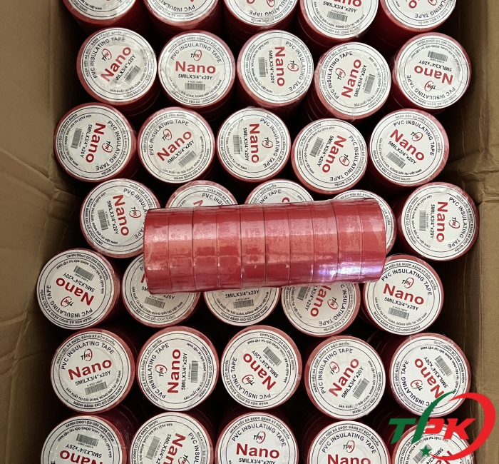 băng keo màu đỏ 20Y TPK