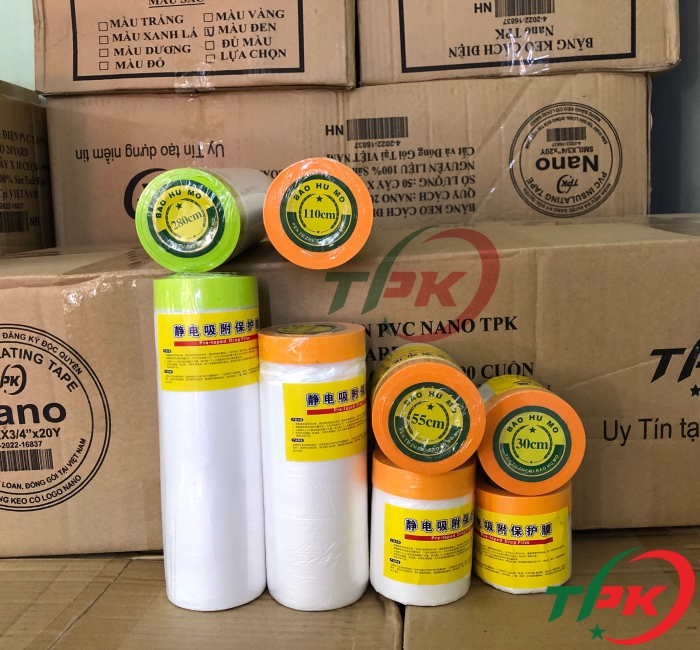 Bao nilong băng keo che sơn