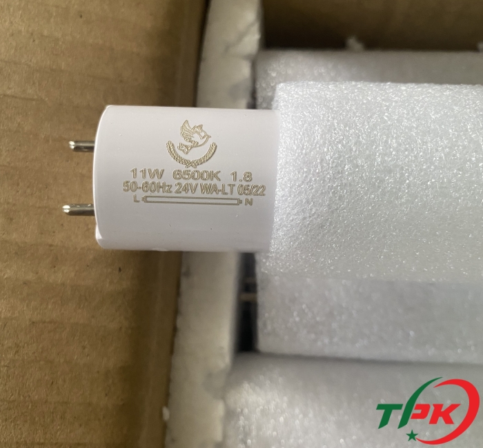 bóng led T8 11w-0.6m đầu nhựa