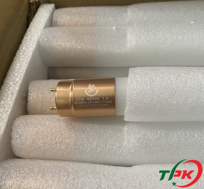 bóng led T8 11w-0.6m đầu đồng