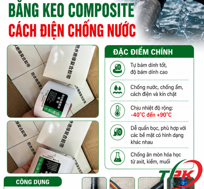 Băng keo Composite cách điện chống nước 