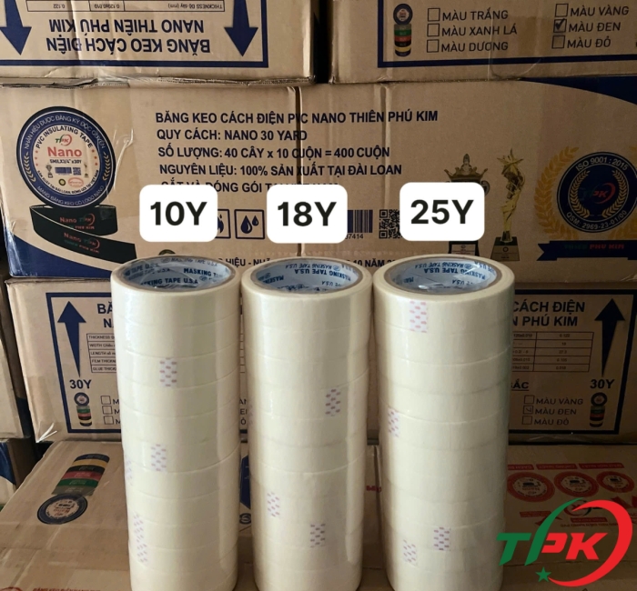 băng keo giấy 10y, 18y, 25y